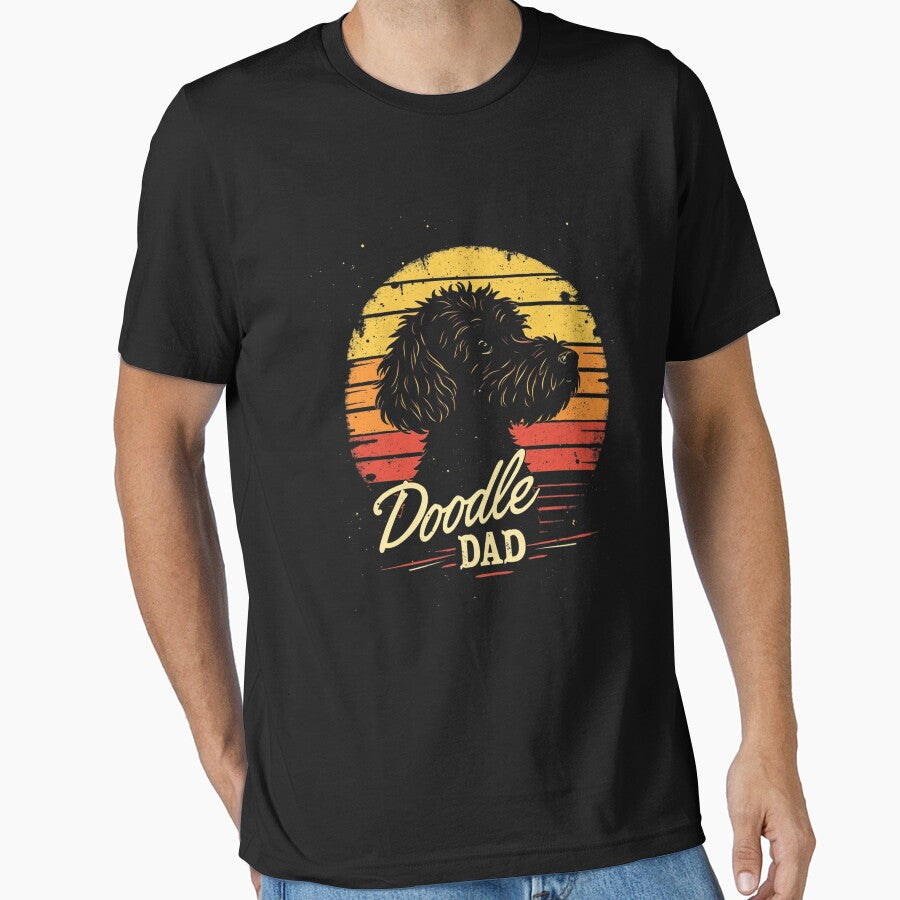 Vintage Doodle Dad Dog Lover Men Fur Dad Retro Gift by CleoJames T-Shirts, Hoodie, Sweatshirt | BlankRebels.com (Image 1)