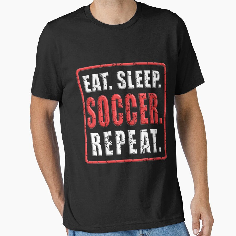 Eat Sleep Soccer Repeat Classic T-Shirt by samirdari7