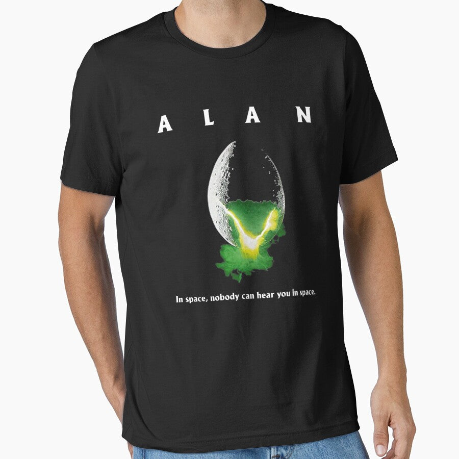 Alan In Space,Nobody Can Hear You In Space by AbelQPerez123 T-Shirts, Hoodie, Sweatshirt | BlankRebels.com (Image 1)