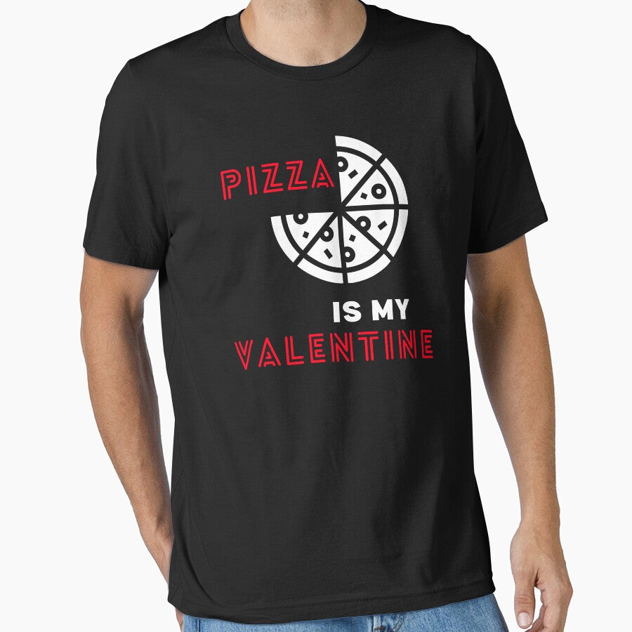 PIZZA IS MY VALENTINE CHEESE ICON AND ILLUSTRATION by ARUN VASWANI T-Shirts, Hoodie, Sweatshirt | BlankRebels.com (Image 1)