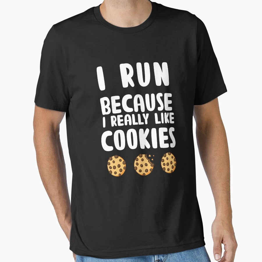 Funny I Run Because I Really Like Cookies Running Team Christmas by Stella Clue T-Shirts, Hoodie, Sweatshirt (Image 1)