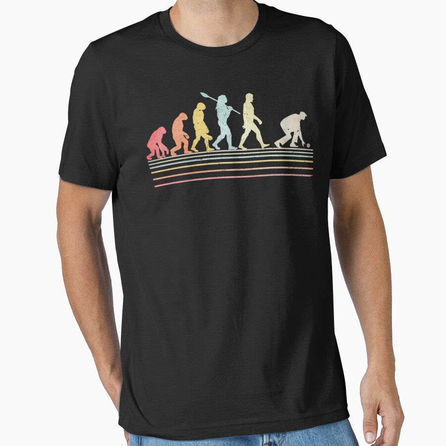 Vintage Funny Lawn Bowls Evolution Of Man E by puenteh T-Shirts, Hoodie, Sweatshirt | BlankRebels.com (Image 1)