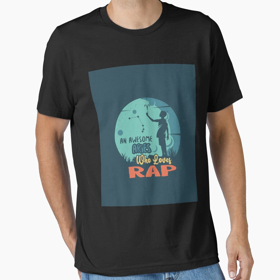 An Awesome Aries Who Loves Rap Graphic by Sorianan748 T-Shirts, Hoodie, Sweatshirt | BlankRebels.com (Image 1)