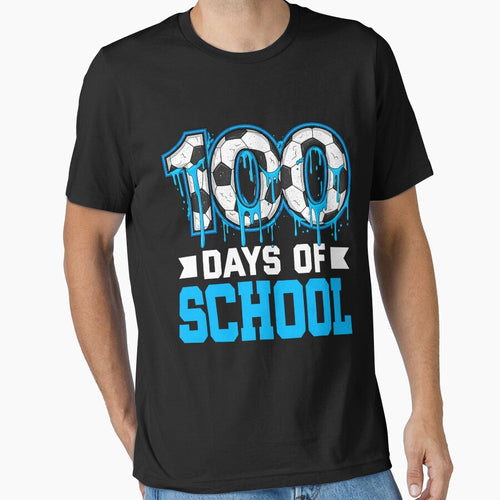 100 Days of School Soccer Drip 100th Day of School Boys Kids by FrankIsabel
