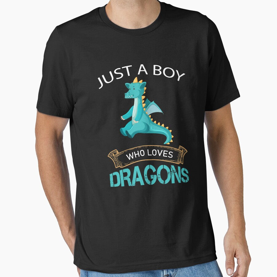 Just a Boy Who Loves Dragons by Alpha555 T-Shirts, Hoodie, Sweatshirt | BlankRebels.com (Image 1)
