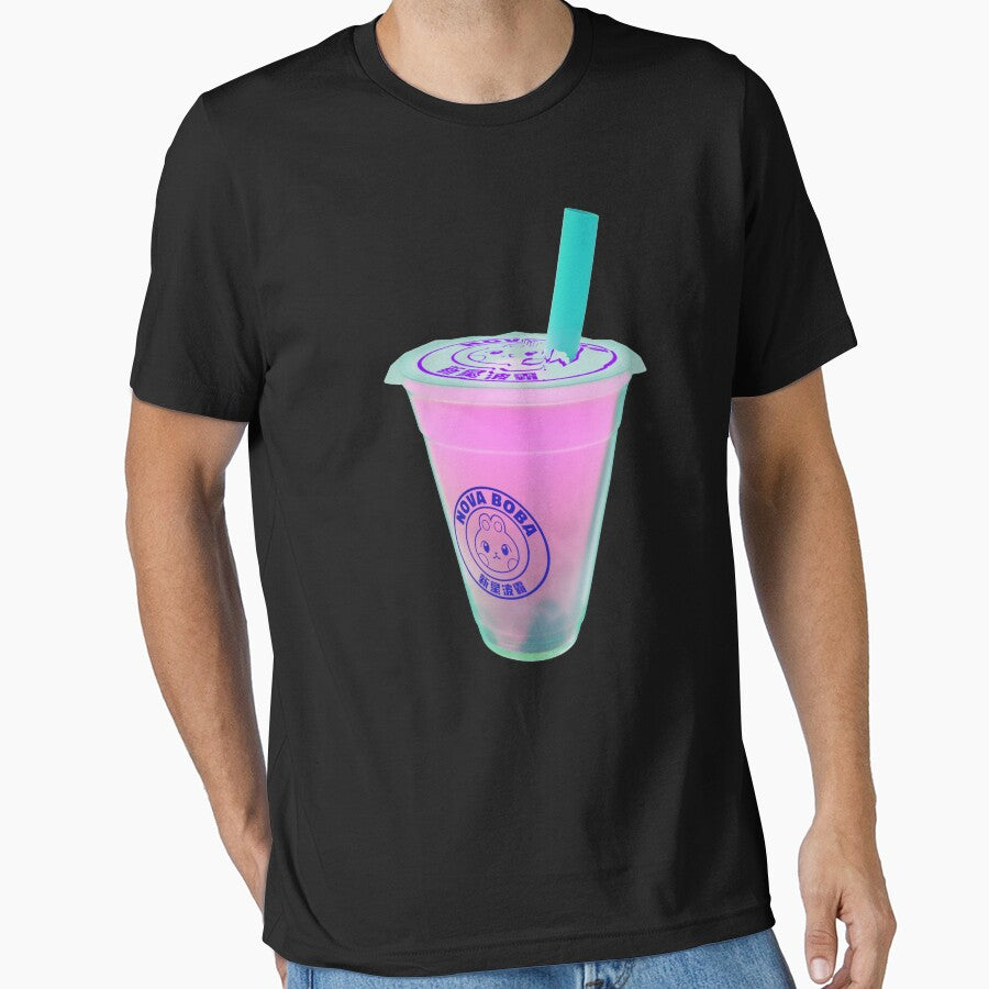 Bubble Boba Milk Tea - Strawberry by banditjoj T-Shirts, Hoodie, Sweatshirt | BlankRebels.com (Image 1)