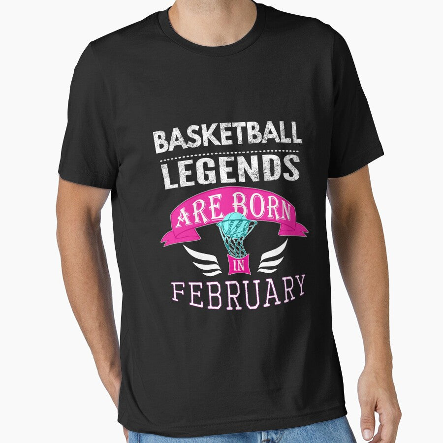 Basketball legends are born in February Girls by LGamble12345 T-Shirts, Hoodie, Sweatshirt | BlankRebels.com (Image 1)