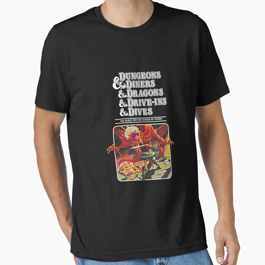 Dungeons & Diners & Dragons & Drive-ins & Dives T-Shirt by flamingo0012 Hoodie, Sweatshirt | BlankRebels.com (Image 1)