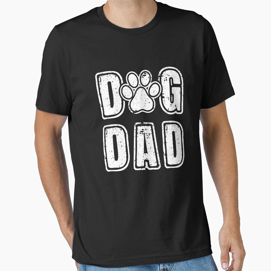Dog Dad Vintage Grunge Paw Dog Lover Father's Day by UniPrint4All T-Shirts, Hoodie, Sweatshirt | BlankRebels.com (Image 1)