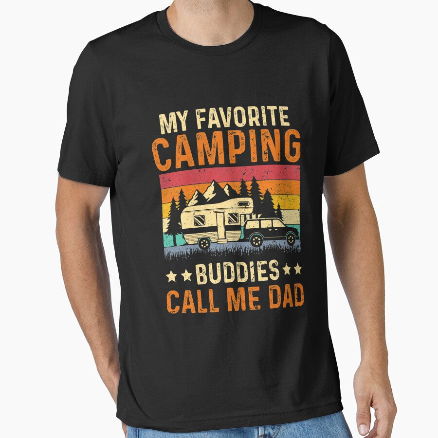My Favorite Camping Buddies Call Me Dad Father's Day Vintage by lonaarts8 T-Shirts, Hoodie, Sweatshirt (Image 1)