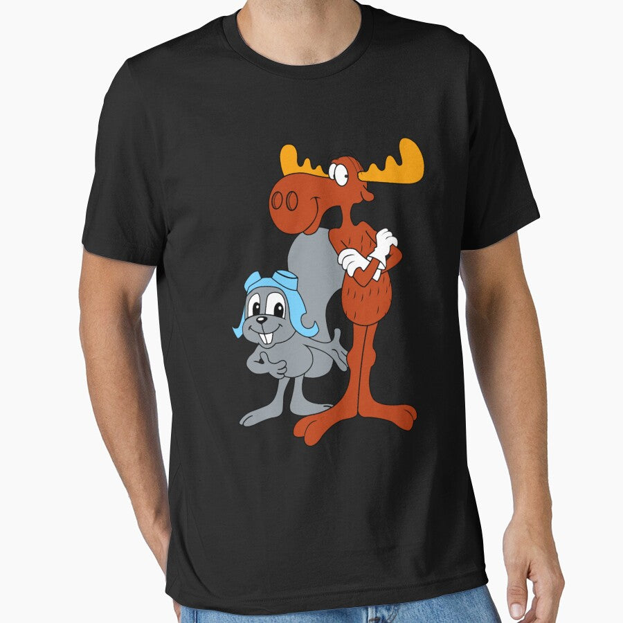 Rocky and Bullwinkle by ivarywa T-Shirts, Hoodie, Sweatshirt | BlankRebels.com (Image 1)