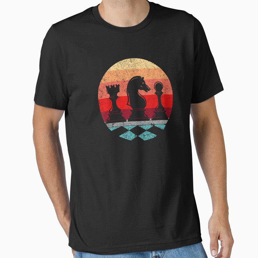 Chess Retro Pieces by ThePawnStore T-Shirts, Hoodie, Sweatshirt | BlankRebels.com (Image 1)