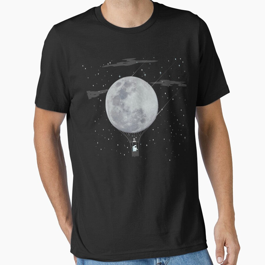 Moon in space by derradji T-Shirts, Hoodie, Sweatshirt | BlankRebels.com (Image 1)