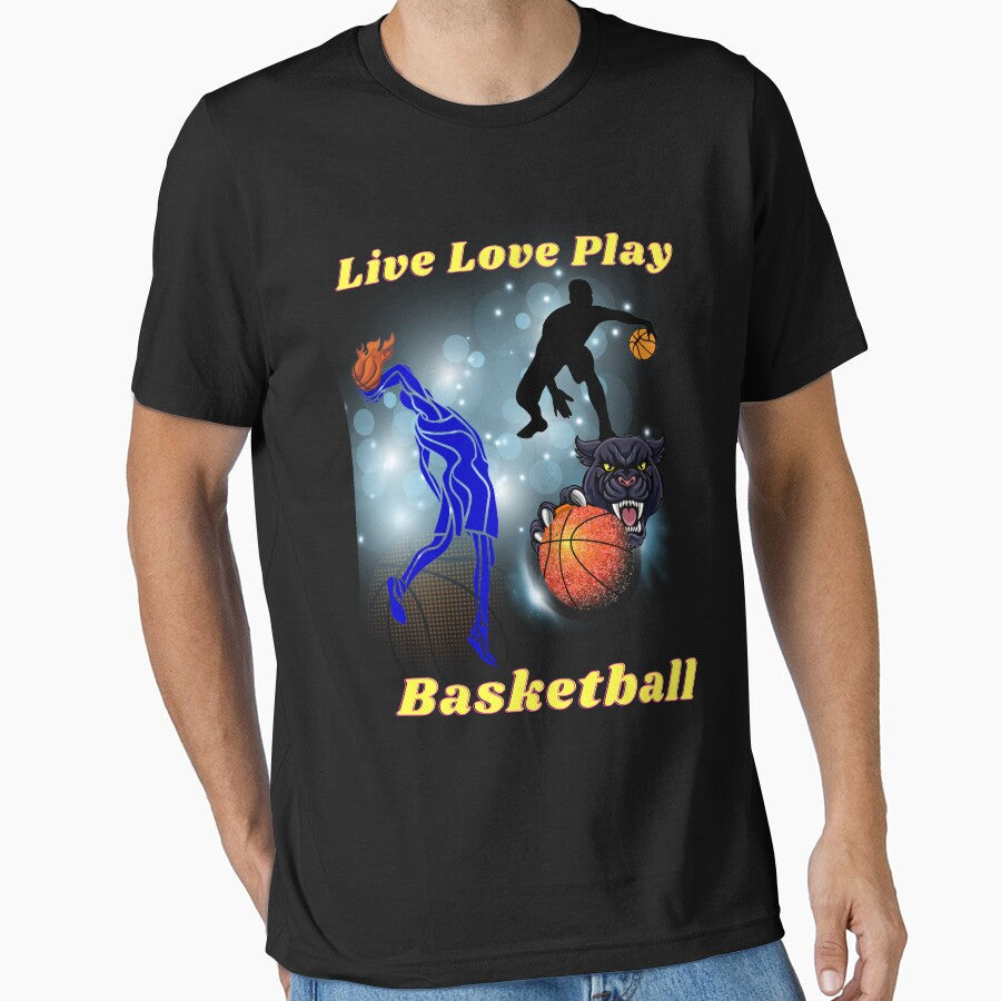 Live Love Play Basketball T-Shirts by paknapat Hoodie, Sweatshirt | BlankRebels.com (Image 1)