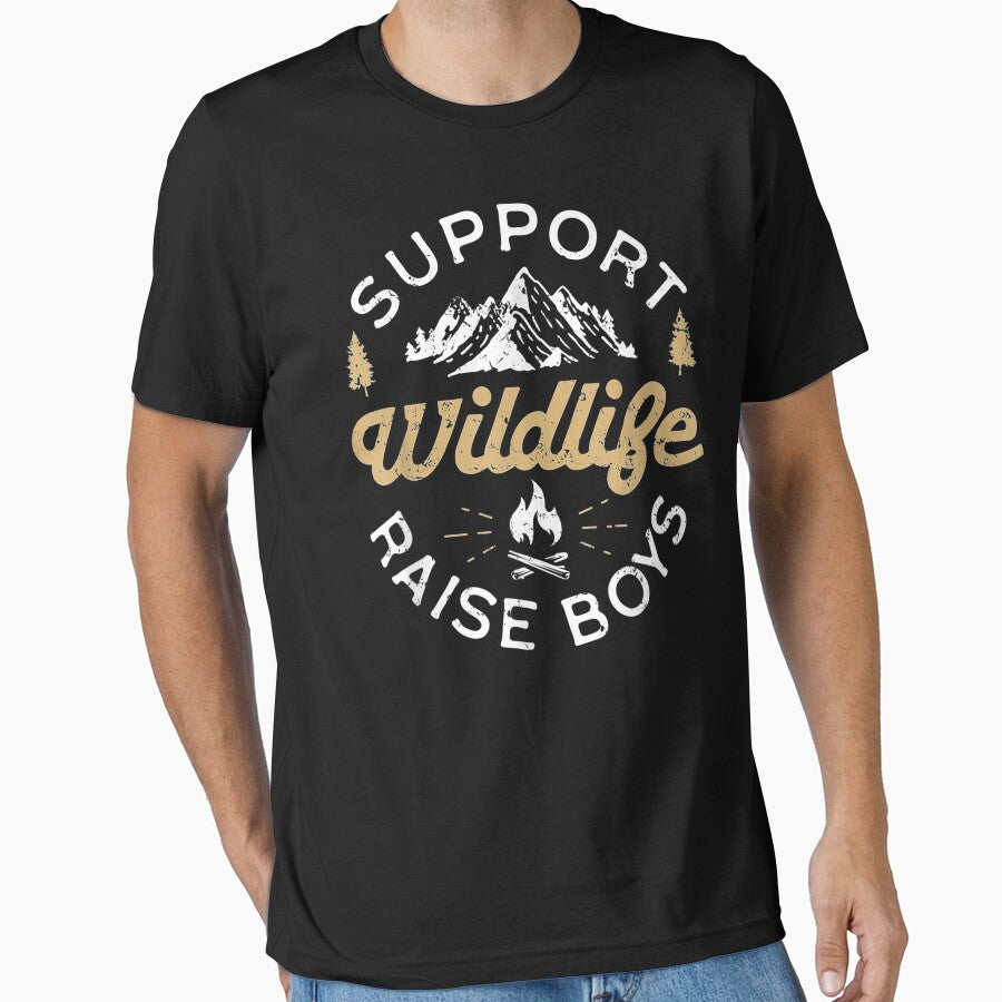 Support Wildlife Raise Boys - Parent, Mom & Dad Gift by MariArtistry T-Shirts, Hoodie, Sweatshirt | BlankRebels.com (Image 1)