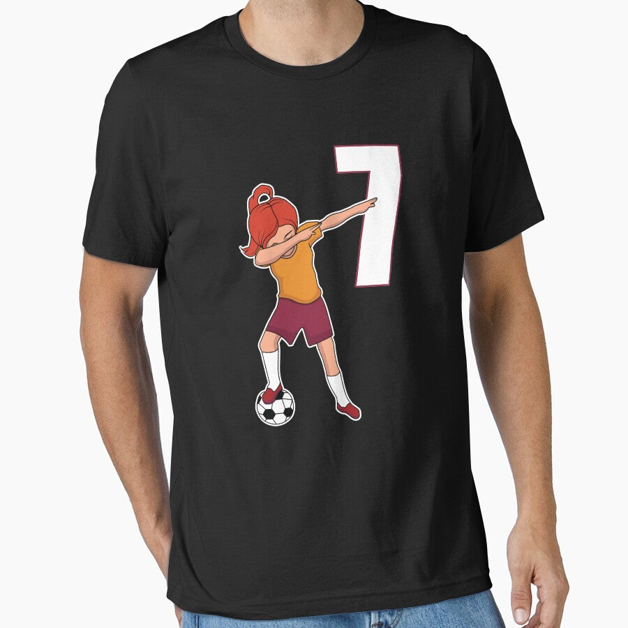 Awesome Soccer Player Number 7 Soccer Athlete Athletic Sports Team by VollLaser