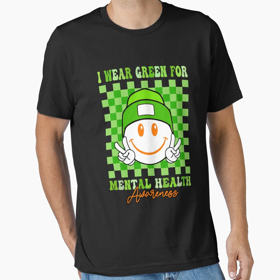 Mental Health Matters I Wear Green Mental Health Awareness T-Shirt by SandraKinardS Hoodie, Sweatshirt (Image 1)