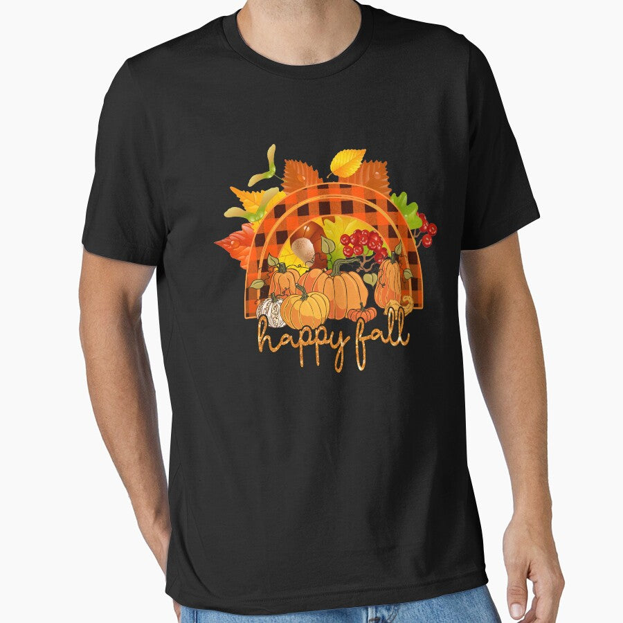 Happy Fall Funny Autumn Halloween by Teapot-art T-Shirts, Hoodie, Sweatshirt | BlankRebels.com (Image 1)