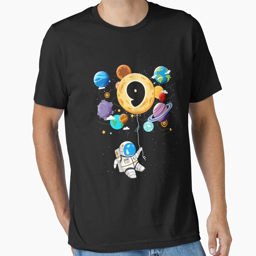 Astronaut 9th Birthday 9 Years Old Birthday by shannange T-Shirts, Hoodie, Sweatshirt | BlankRebels.com (Image 1)