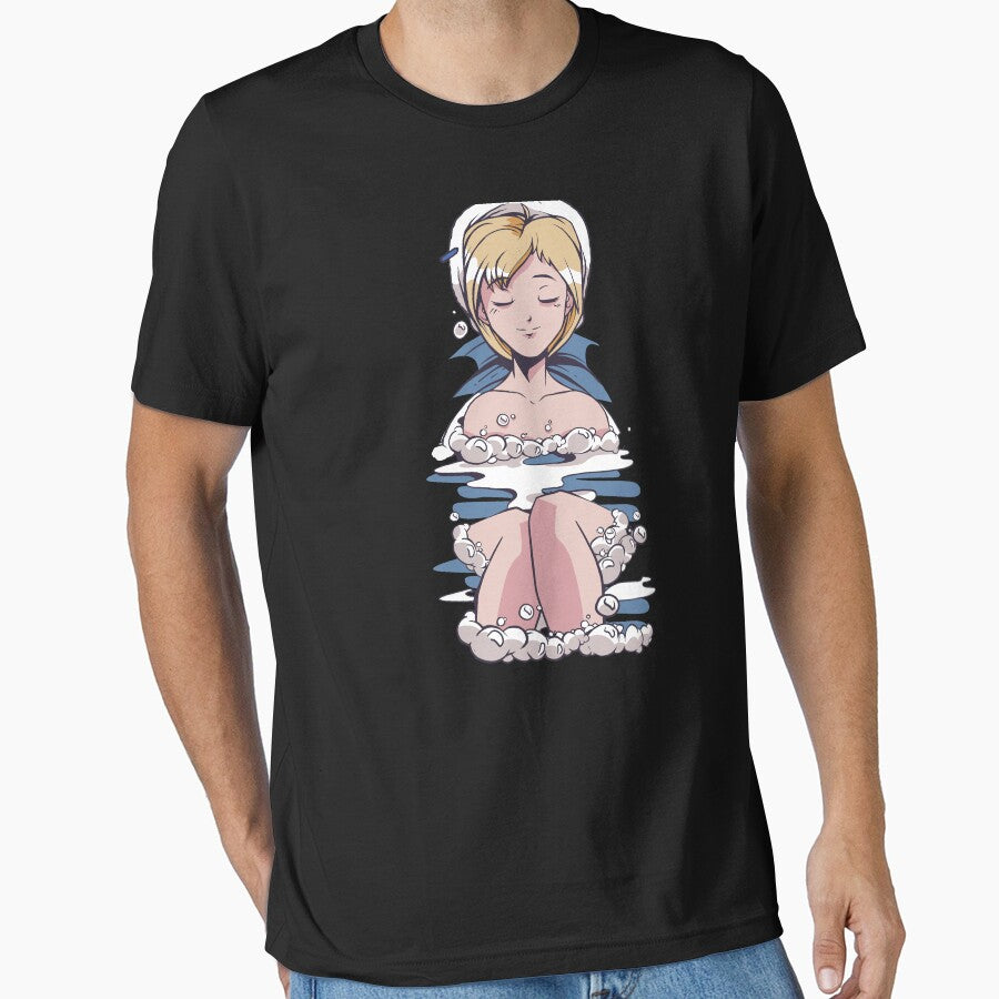 ANIME GIRL BATH T-SHIRT TEE SWEATER HOODIE GIFT PRESENT BIRHDAY CHRISTMAS by Timcito Sweatshirt | BlankRebels.com (Image 1)