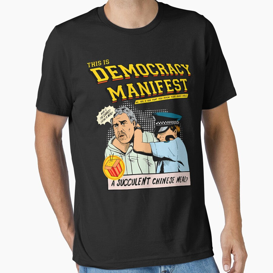 Democracy Manifest - Retro by serverhibner T-Shirts, Hoodie, Sweatshirt | BlankRebels.com (Image 1)