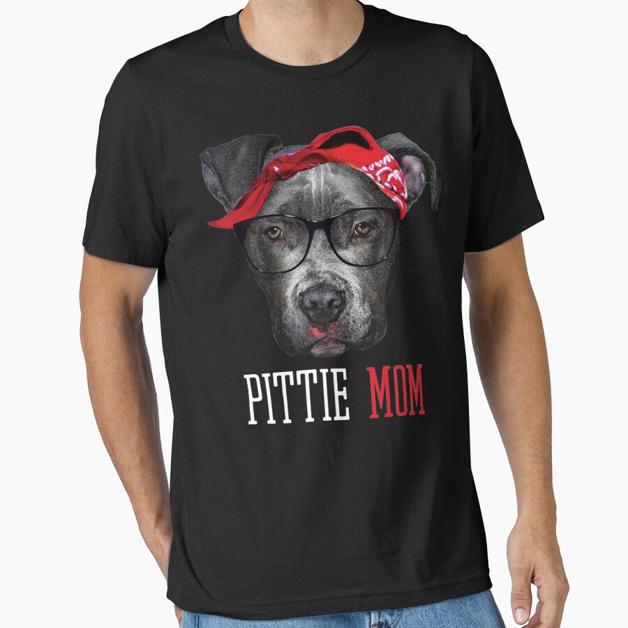 Pittie Mom Pitbull Dog Lovers Mothers Day Gift Hoodie Women by MichelleArtsy T-Shirts, Sweatshirt | BlankRebels.com (Image 1)