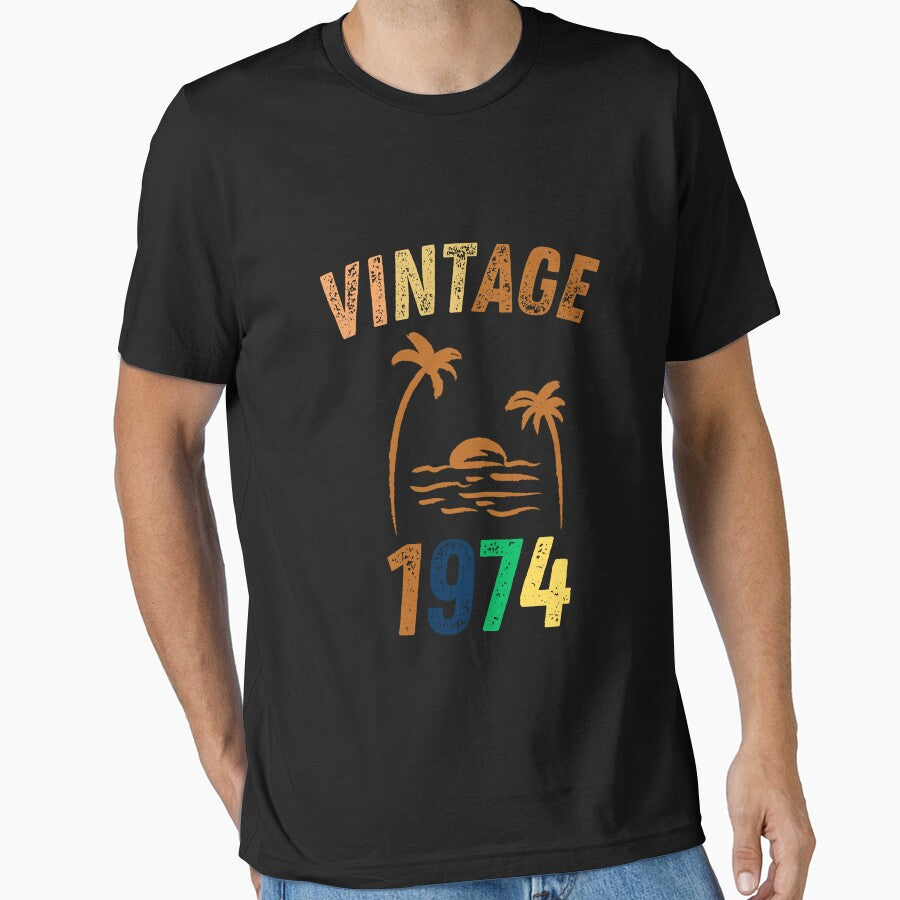 Vintage 1974 Cool Birthday Gift Idea by LeGasol T-Shirts, Hoodie, Sweatshirt | BlankRebels.com (Image 1)