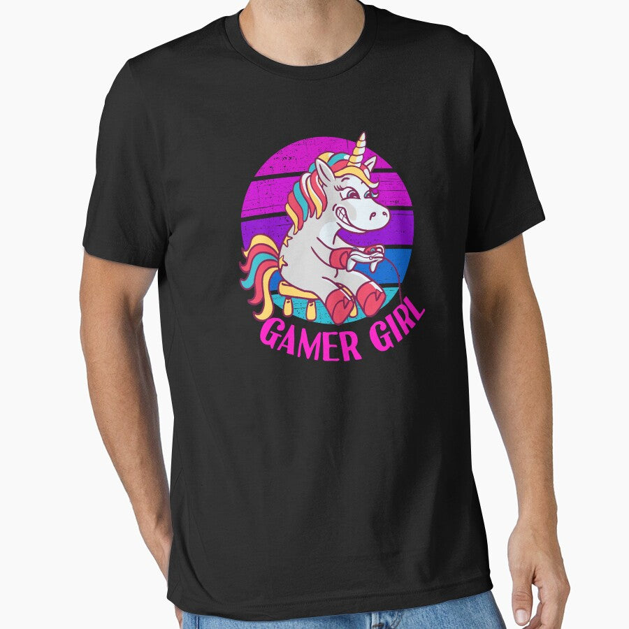 Gamer Girl Unicorn by Frosty1489 T-Shirts, Hoodie, Sweatshirt | BlankRebels.com (Image 1)