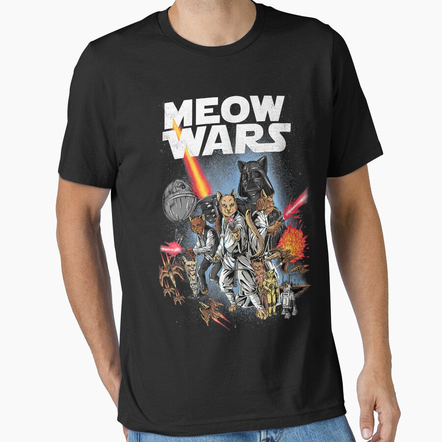 Cat Shirt Meow Wars Funny Cat Wars Shirt Cat T-Shirt by traceyk3cch Hoodie, Sweatshirt | BlankRebels.com (Image 1)
