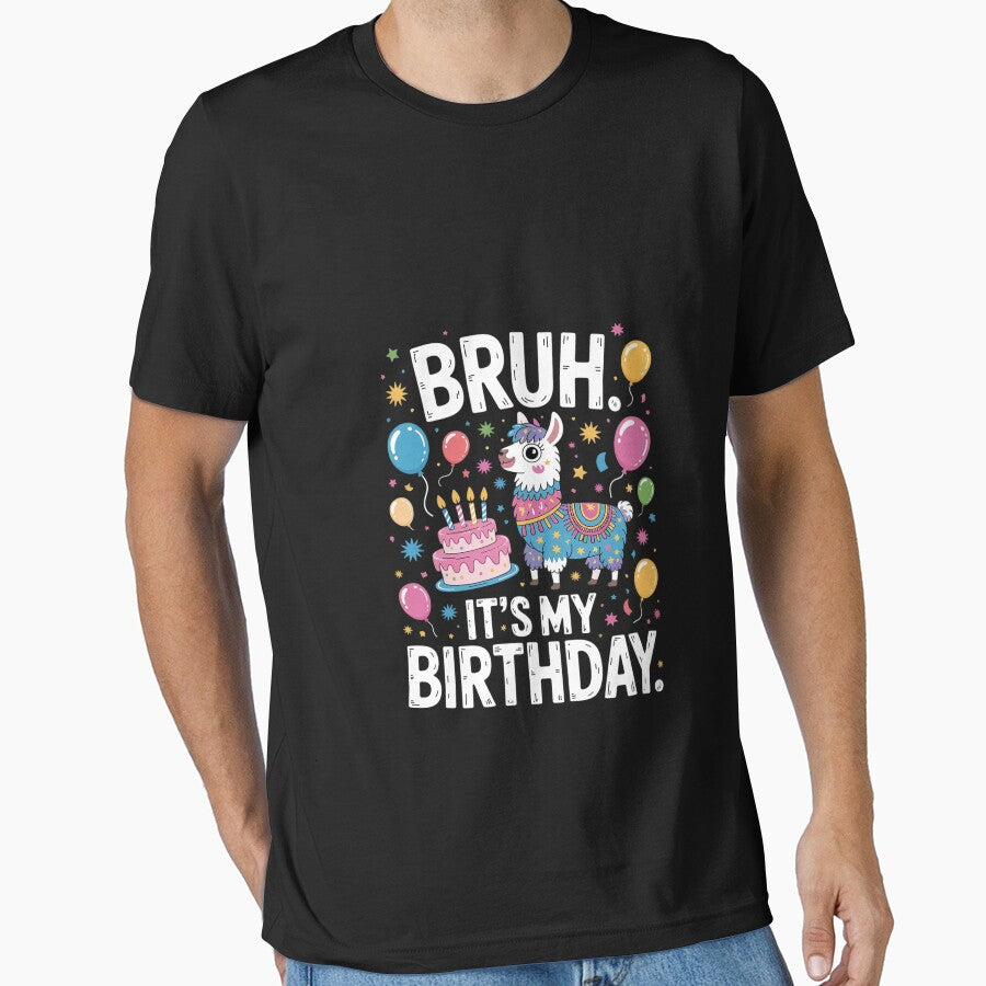 Bruh Its My Birthday Llama Pinata Boy Girl Family Party Bday 18 by MarryIsMonth T-Shirts, Hoodie, Sweatshirt (Image 1)