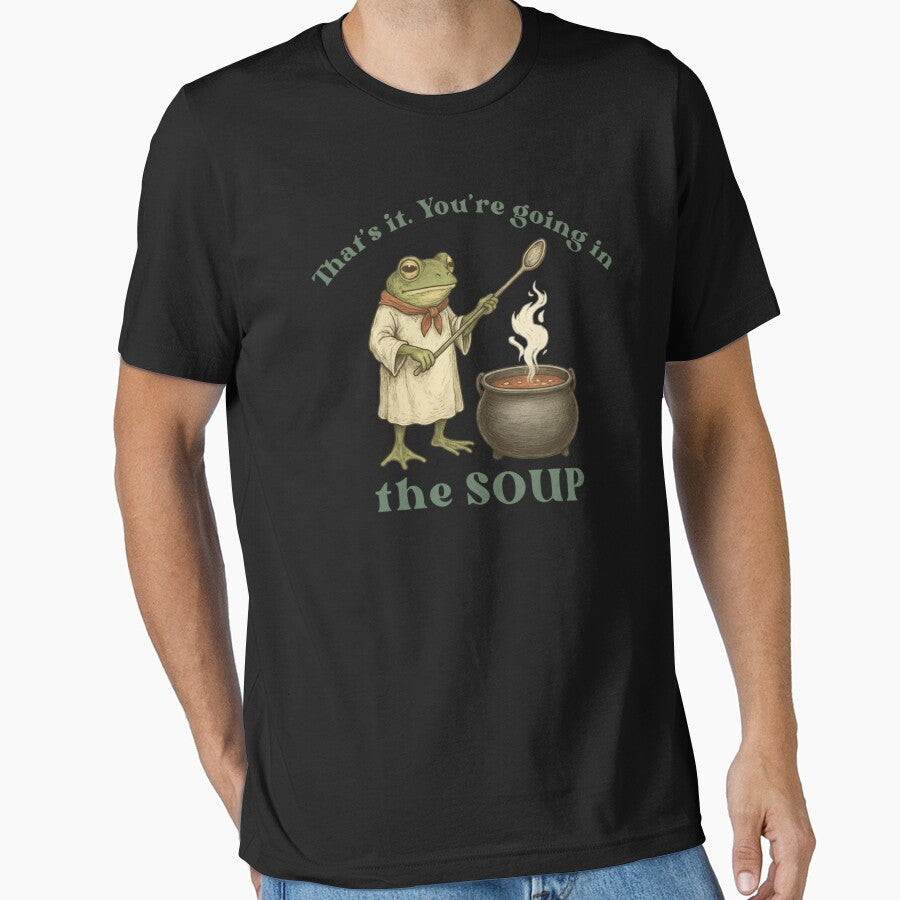 Funny Frog You'Re Going Soup Cottagecore Frog Wizard Frog Vintage Whimsical Frog T-Shirts, Hoodie, Sweatshirt