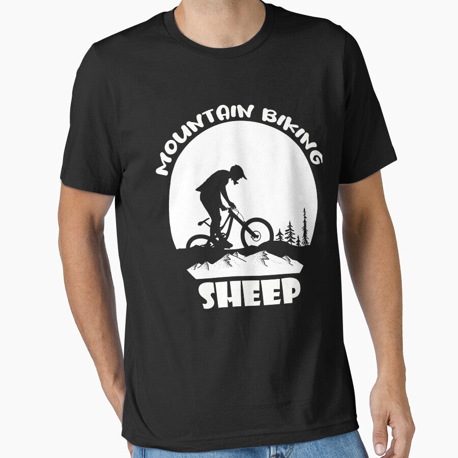 Mountain Biking Sheep Funny Quote Mountain Bikes by peachyline T-Shirts, Hoodie, Sweatshirt | BlankRebels.com (Image 1)