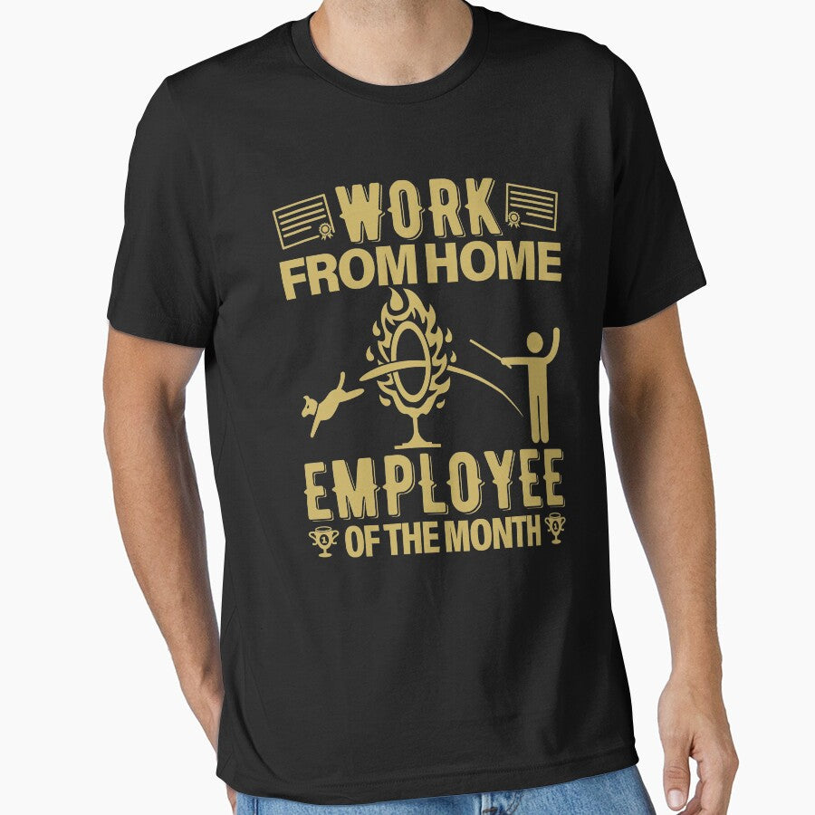 Work From Home Employee Of The Month Side Hustle by GravitiTees T-Shirts, Hoodie, Sweatshirt | BlankRebels.com (Image 1)