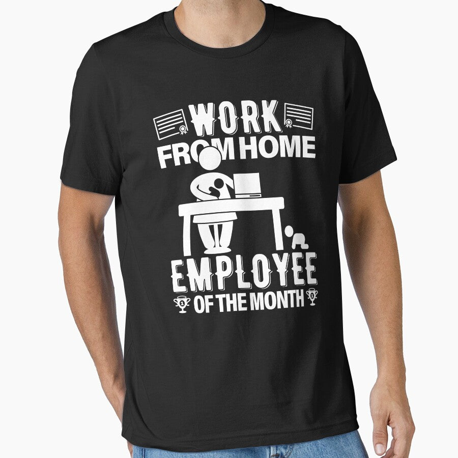 Work From Home Employee Of The Month | Boss Mom by GravitiTees T-Shirts, Hoodie, Sweatshirt | BlankRebels.com (Image 1)