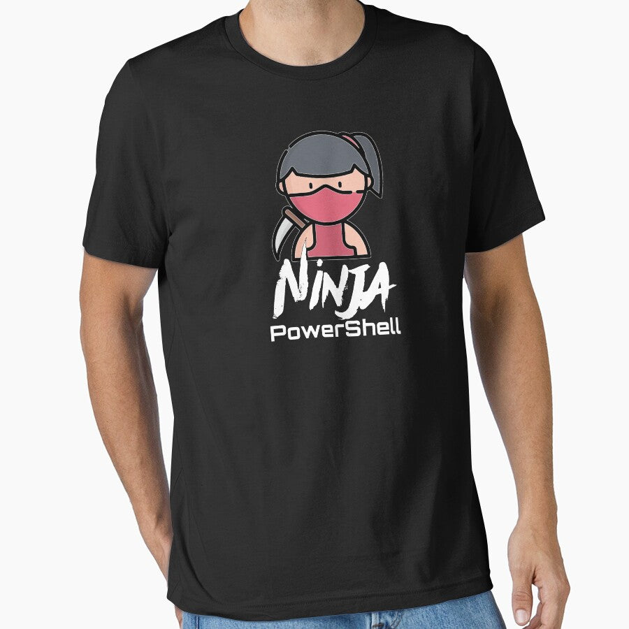 PowerShell Ninja (color white) by Stornu2Ruedas T-Shirts, Hoodie, Sweatshirt | BlankRebels.com (Image 1)