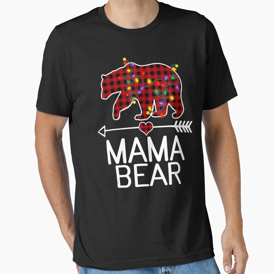 Red Buffalo Plaid Mama Bear Christmas Pajama Jk by Nguyenhaithanh T-Shirts, Hoodie, Sweatshirt | BlankRebels.com (Image 1)