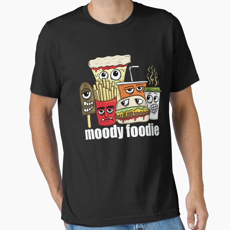 Moody Foodie - Funny Food by Meliafroggy T-Shirts, Hoodie, Sweatshirt | BlankRebels.com (Image 1)