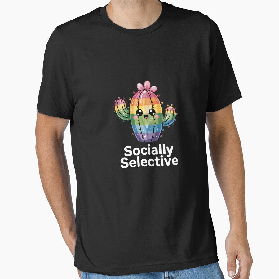 Socially Selective Funny Introvert Cactus by GasVille T-Shirts, Hoodie, Sweatshirt | BlankRebels.com (Image 1)