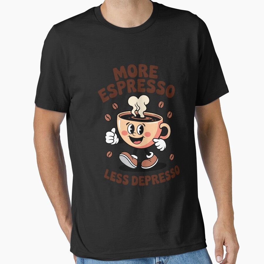 More Espresso Less Depresso by Viepenny T-Shirts, Hoodie, Sweatshirt | BlankRebels.com (Image 1)