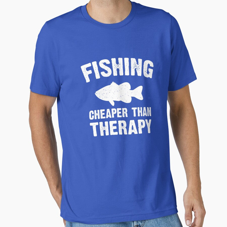 Fishing cheaper than therapy by goodtogotees T-Shirts, Hoodie, Sweatshirt | BlankRebels.com (Image 1)