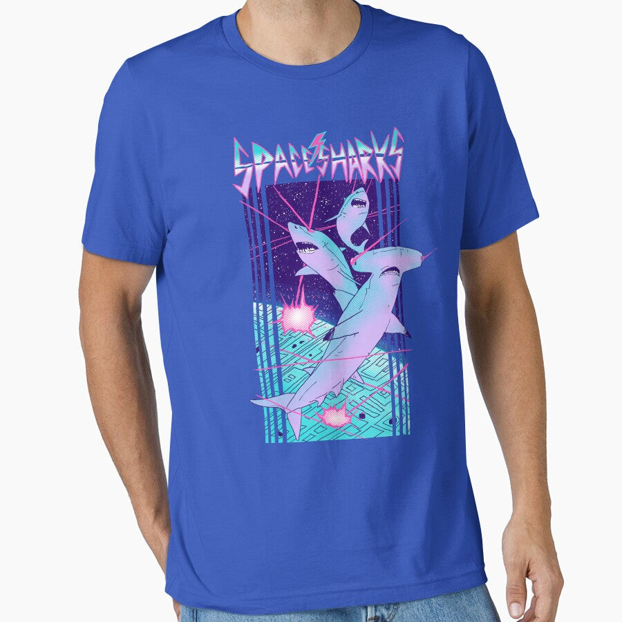 Space Sharks! by wytrab8 T-Shirts, Hoodie, Sweatshirt | BlankRebels.com (Image 1)