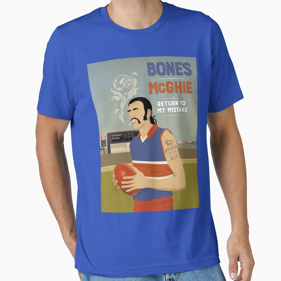 Bones McGhie - Footscray by Chris Rees T-Shirts, Hoodie, Sweatshirt | BlankRebels.com (Image 1)