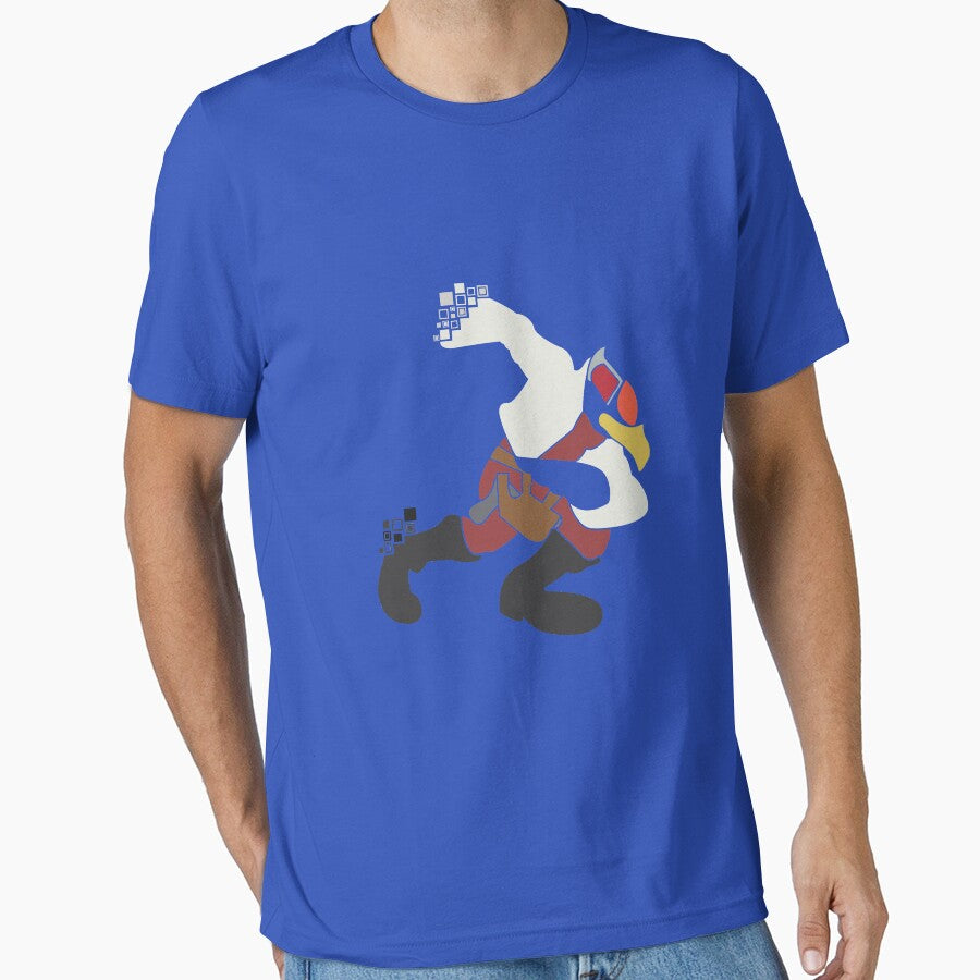 Falco Pixel Silhouette by innergeekdesign T-Shirts, Hoodie, Sweatshirt | BlankRebels.com (Image 1)