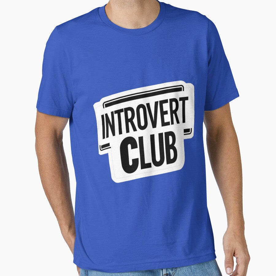 Introvert Club – Funny Minimalist Sticker by ShadowSteel T-Shirts, Hoodie, Sweatshirt | BlankRebels.com (Image 1)
