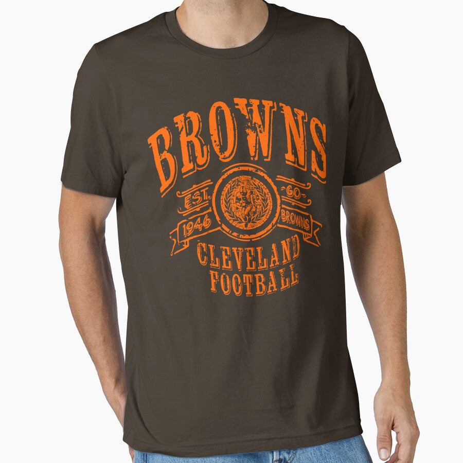 Browns Vintage Football by BrewU T-Shirts, Hoodie, Sweatshirt | BlankRebels.com (Image 1)