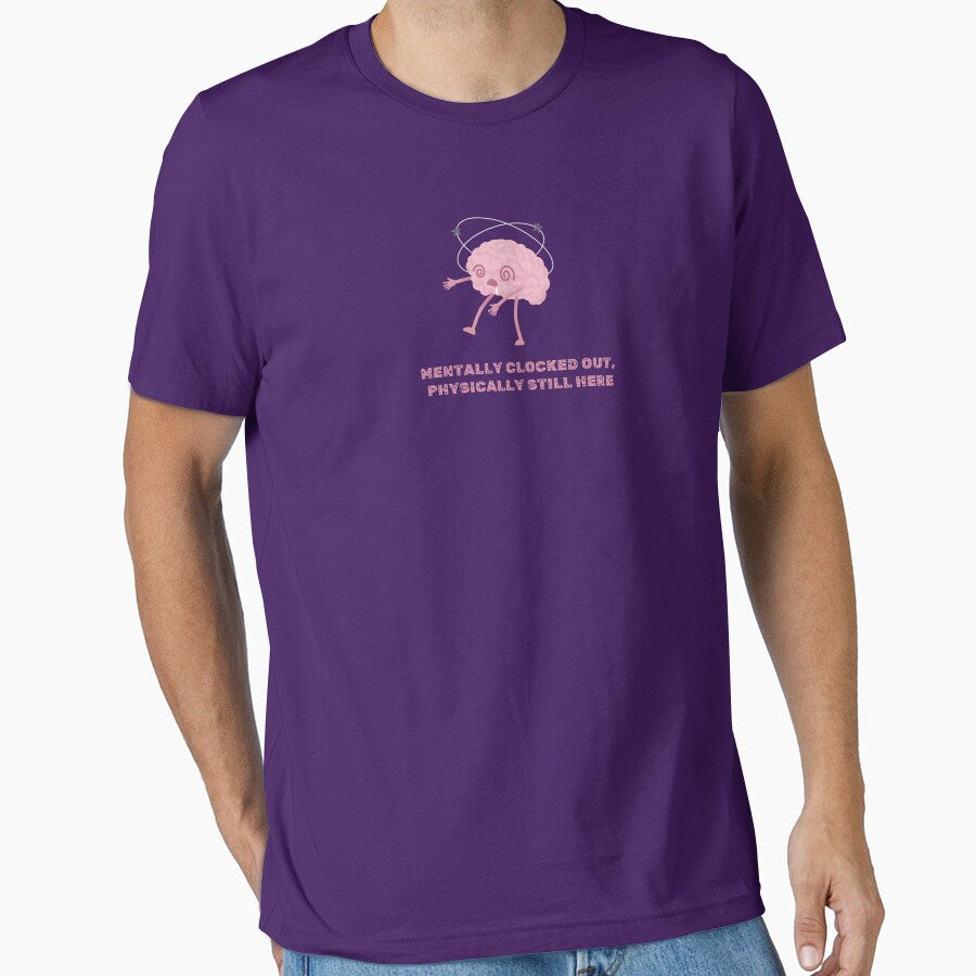 Mentally Clocked Out by Artsy Aesthetic T-Shirts, Hoodie, Sweatshirt | BlankRebels.com (Image 1)
