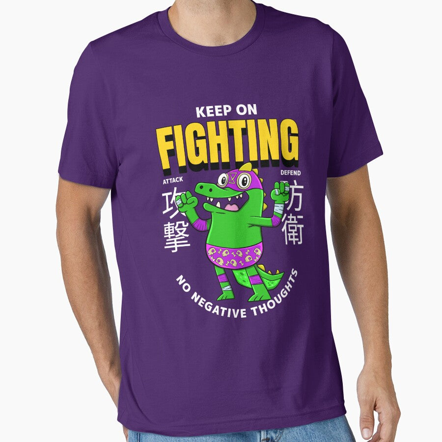 Fighting dinosaur : fighting funny dinosaur by ImaginarStore T-Shirts, Hoodie, Sweatshirt | BlankRebels.com (Image 1)