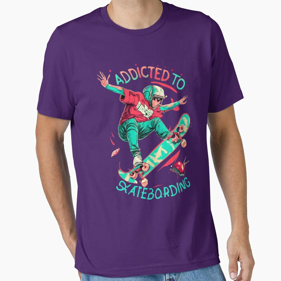 Addicted Skateboarding T-Shirts, Hoodie, Sweatshirt