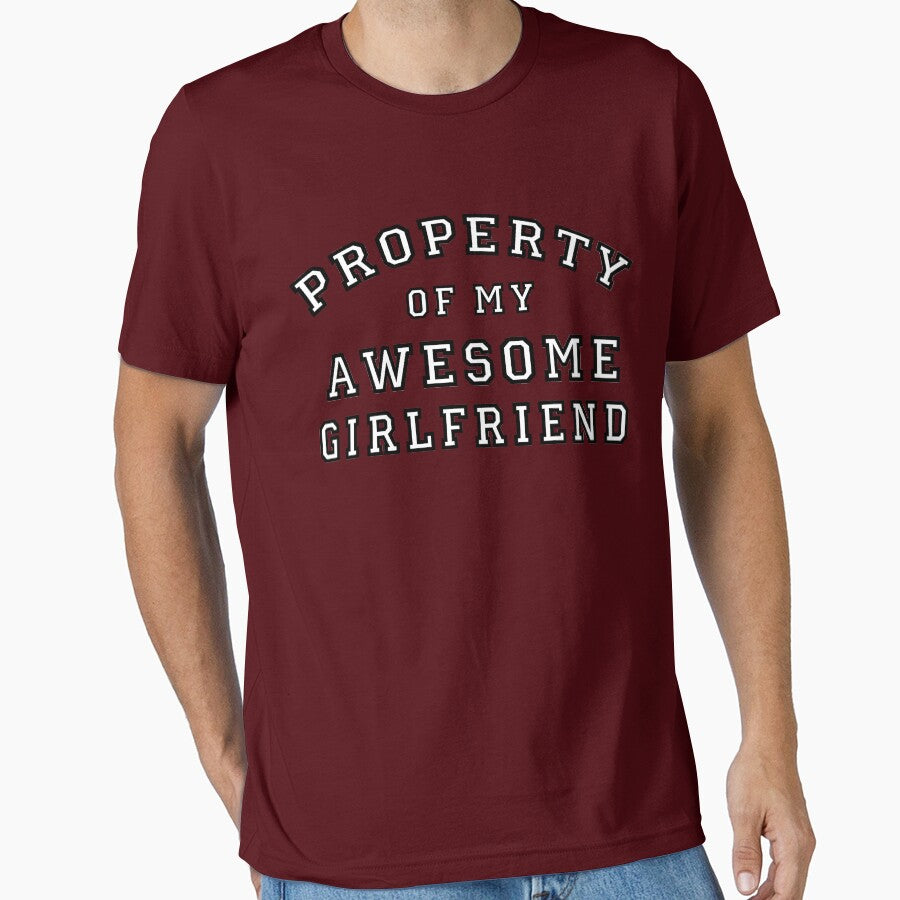property of my awesome girlfriend by Brandon & Jaymiee T-Shirts, Hoodie, Sweatshirt | BlankRebels.com (Image 1)
