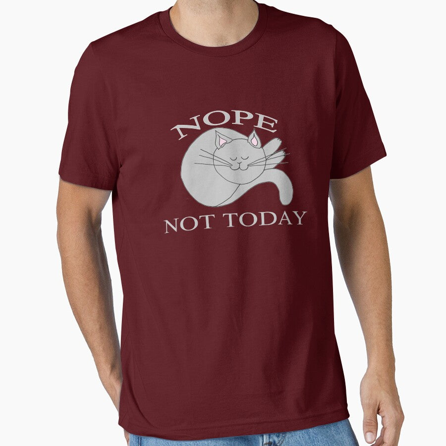 Nope Not Today Says This Sleepy Old Cat by Rightbrainwoman T-Shirts, Hoodie, Sweatshirt | BlankRebels.com (Image 1)